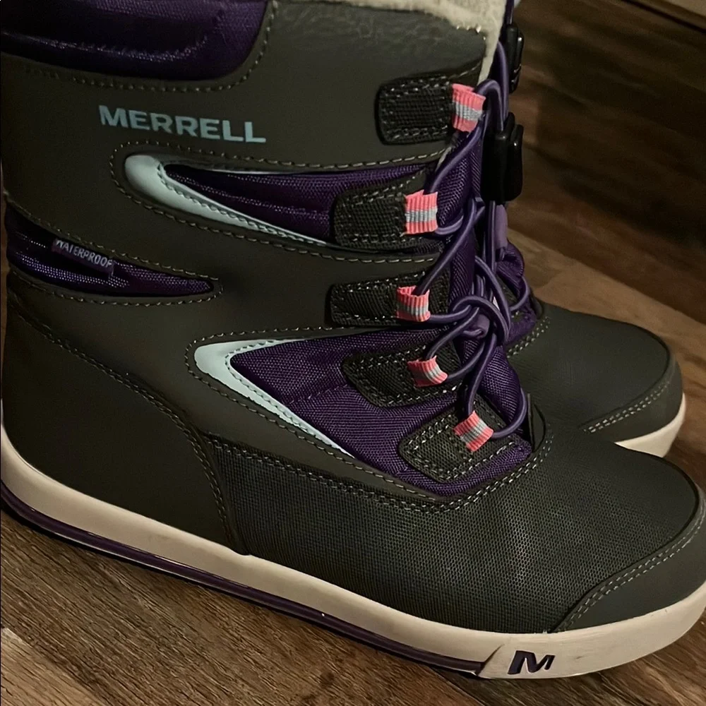 Merrell Gray and Purple Waterproof Boots